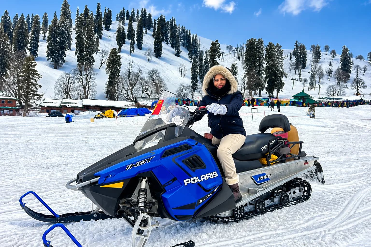 Snowmobile Ride in Gulmarg