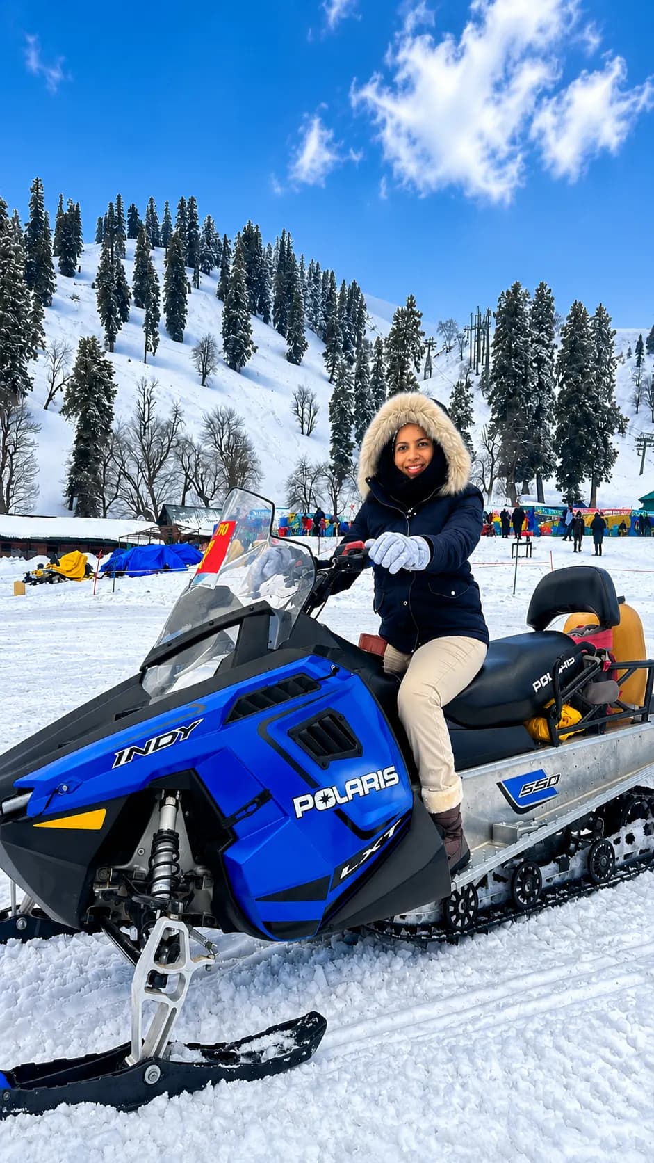 Snowmobile Ride in Gulmarg